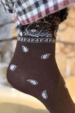 Bandana Socks Chocolate